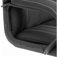 Офисное кресло TetChair Boss metalBL кожзам (черный, 36-6) - Изображение №8 — Chaika Market