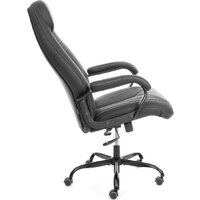 Офисное кресло TetChair Boss metalBL кожзам (черный, 36-6) - Изображение №3 — Chaika Market