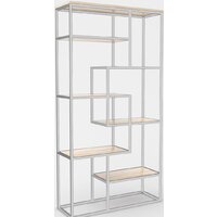 Стеллаж Hype Mebel Зиг-Заг-2 100x170 (белый/древесина белая) — Chaika Market