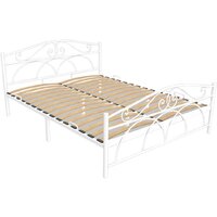 Кровать Князев Мебель Морена МНА.160.200.Б (белый муар) — Chaika Market