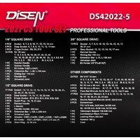 Набор домашнего мастера Disen DS42022-5 (202 предмета) - Изображение №5 — Chaika Market