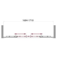 Душевая дверь BelBagno UNO-VF-2-170/145-P-Cr 170 (стекло шиншилла) - Изображение №5 — Chaika Market