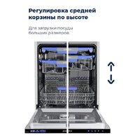 Встраиваемая посудомоечная машина MAUNFELD MLP 12IM - Изображение №32 — Chaika Market