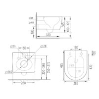 Унитаз подвесной Roxen Antares Tornado в комплекте с инсталляцией StounFix Dual Fresh 6 в 1 968377 (кнопка: черный матовый) - Изображение №12 — Chaika Market