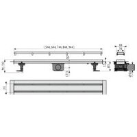 Трап/канал Alcaplast APZ13-DOUBLE9-650 (с решеткой) - Изображение №2 — Chaika Market