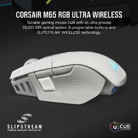 Игровая мышь Corsair M65 RGB Ultra Wireless (белый) - Изображение №2 — Chaika Market