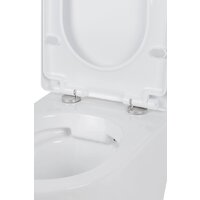 Унитаз подвесной Roxen Antares 530185-02 в комплекте с инсталляцией StounFix Dual Fresh 6 в 1 966774 (кнопка: серый гранит) - Изображение №7 — Chaika Market