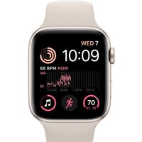 Умные часы Apple Watch SE 2 44 мм (алюминиевый корпус, звездный свет/звездный свет, спортивный силиконовый ремешок S/M) - Изображение №2 — Chaika Market