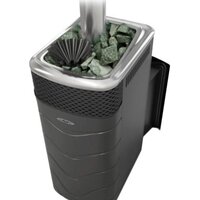 Банная печь Термофор Гейзер XXL 2017 Inox Витра ЗК (антрацит) — Chaika Market