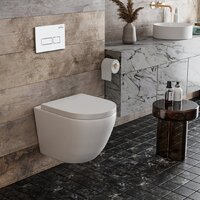 Унитаз подвесной Roxen Antares в комплекте с инсталляцией StounFix Dual Fresh 6 в 1 570840 (кнопка: белый глянец) - Изображение №10 — Chaika Market