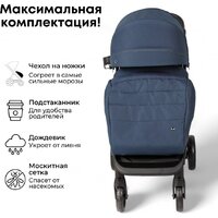 Коляска прогулочная «книга» Bubago Model Bass Light BG 137-1 (cиний) - Изображение №8 — Chaika Market
