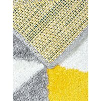 Ковровая дорожка Mafy 080 Melanarga 80x300 MF-0010 (серый/желтый) - Изображение №4 — Chaika Market