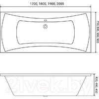 Ванна Lauter Belgravia 170x75 21110170 (с ножками и лицевым экраном) - Изображение №14 — Chaika Market