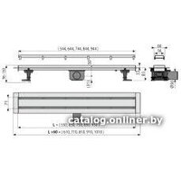 Трап/канал Alcaplast APZ13-DOUBLE9-550 - Изображение №2 — Chaika Market