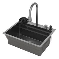 Кухонная мойка Roxen Stage Plus 560250-60B многофункциональная 8 в 1 (60*48/графит) - Изображение №4 — Chaika Market