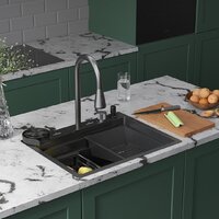 Кухонная мойка Roxen Stage Plus 560250-60B многофункциональная 8 в 1 (60*48/графит) — Chaika Market