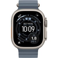 Умные часы Apple Watch Ultra 3 LTE 49 мм (титановый корпус, природный/синий, ремешок из эластомера) - Изображение №2 — Chaika Market