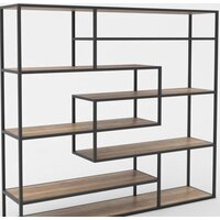 Стеллаж Hype Mebel Зиг-Заг 200x150 (черный/дуб галифакс натуральный) — Chaika Market