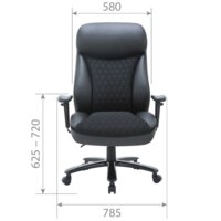 Офисное кресло CHAIRMAN CH414 (экокожа/ткань черный) - Изображение №4 — Chaika Market