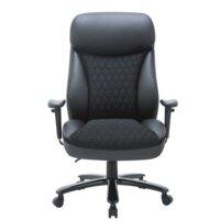 Офисное кресло CHAIRMAN CH414 (экокожа/ткань черный) - Изображение №2 — Chaika Market