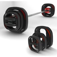 Штанга Atlas Sport металлическая с обрезиненными дисками 20 кг - Изображение №3 — Chaika Market