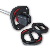 Штанга Atlas Sport металлическая с обрезиненными дисками 20 кг - Изображение №6 — Chaika Market
