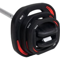 Штанга Atlas Sport металлическая с обрезиненными дисками 20 кг - Изображение №5 — Chaika Market
