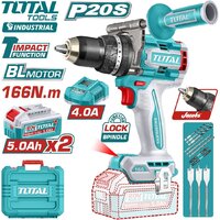 Ударная дрель-шуруповерт Total TIDLI201668 (с 2-мя АКБ, кейс) — Chaika Market