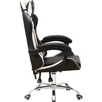 Игровое (геймерское) кресло Деловая обстановка Геймер BMG-01 (черный/белый) - Изображение №3 — Chaika Market