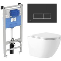 Унитаз подвесной Saniteco KW-9003W + R020467 + R0121A6 - Изображение №8 — Chaika Market