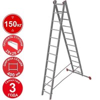 Лестница-стремянка Новая высота NV 322 двухсекционная профессиональная 2x12 ступеней — Chaika Market