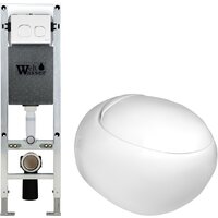 Унитаз подвесной WeltWasser Amberg 350 ST + Jeckenbach 004 GL-WT + Amberg RD-WT — Chaika Market