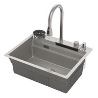 Кухонная мойка Roxen Stage Plus 560250-60-S многофункциональная 8 в 1 (60*48/текстурный сатин) - Изображение №4 — Chaika Market