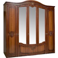 Шкаф распашной ФорестДекоГрупп Луиза 5-створчатый (орех) — Chaika Market