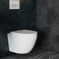 Унитаз подвесной Roxen Antares 530185-02 в комплекте с инсталляцией StounFix Dual Fresh 6 в 1 966464 (кнопка: бежевый) - Изображение №8 — Chaika Market