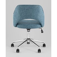 Офисное кресло Stool Group Кларк Clarkson Tweed Blue (рогожка, синий) - Изображение №4 — Chaika Market