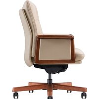 Офисное кресло Norden Vivaldi B 2262 Ivory (кожа/бежевый) - Изображение №3 — Chaika Market