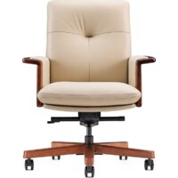 Офисное кресло Norden Vivaldi B 2262 Ivory (кожа/бежевый) - Изображение №2 — Chaika Market
