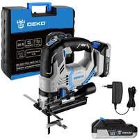 Электролобзик Deko DKJS20 PRO 083-1125 (с 2-мя АКБ, кейс) — Chaika Market
