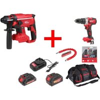  Wortex CRH182010029A2 (перфоратор, шуруповерт, 2 АКБ, сумка) — Chaika Market