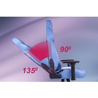 Игровое (геймерское) кресло Thermaltake V Comfort (синий/белый) - Изображение №8 — Chaika Market