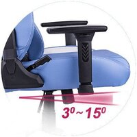 Игровое (геймерское) кресло Thermaltake V Comfort (синий/белый) - Изображение №11 — Chaika Market