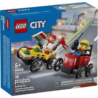Конструктор LEGO City 60458 Пицца против пожарной машины — Chaika Market