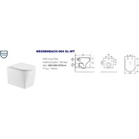 Унитаз подвесной WeltWasser Amberg 497 + Nesenbach 004 GL-WT + Amberg RD-WT - Изображение №6 — Chaika Market