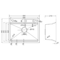 Кухонная мойка Roxen Stage Plus 560250-60-BS многофункциональная 8 в 1 (60*48/текстурный графит) - Изображение №20 — Chaika Market
