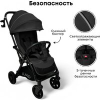 Коляска прогулочная «книга» Bubago Tricky BG 159-1 (черный) - Изображение №9 — Chaika Market