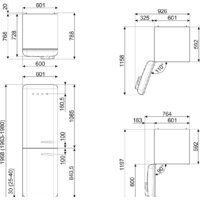 Холодильник Smeg FAB32LCR5 - Изображение №4 — Chaika Market