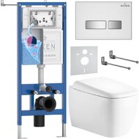 Унитаз подвесной Roxen StounFix Dual Fresh 968524 — Chaika Market