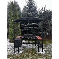 Мангал для дачи Станкоинструмент Царский (кованый с печью и дымоходом) - Изображение №5 — Chaika Market