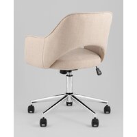 Офисное кресло Stool Group Кларк Clarkson Linen Beige (рогожка, бежевый) - Изображение №5 — Chaika Market
